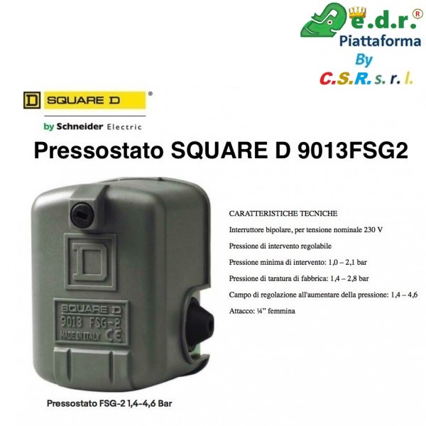 FSG 2 000 24844 - EDRCSR - EDRCSR - FSG-2 - Pressostati Square D 1,4-4,6 - ORLANDO