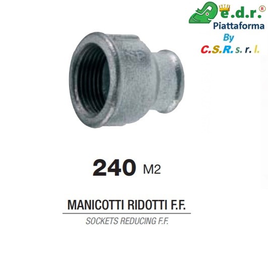 Manicotto Rid.Zin. 11/4"X1 F240