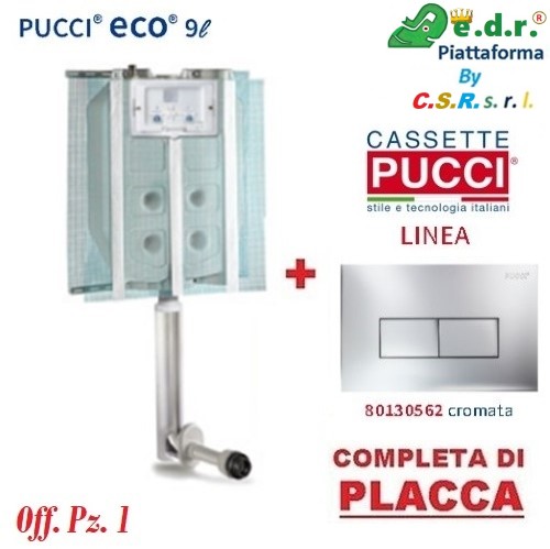 Cassetta Eco Incasso New M Con Placca Linea Cromo
 P-0562
