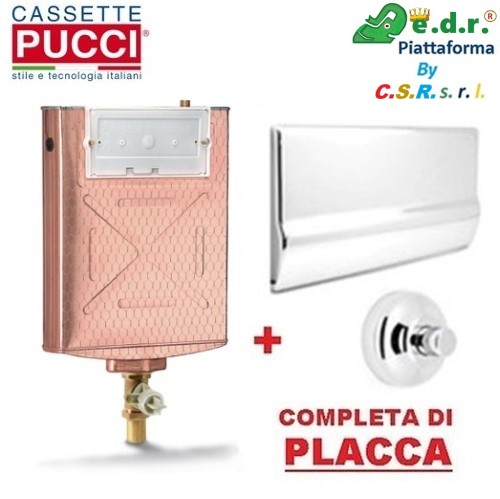 Cassetta Incasso Pucci Rame  Con Placca Cromo P-7512