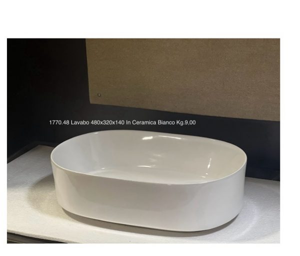 Lavabo In Ceramica 480x320x140  1770.48