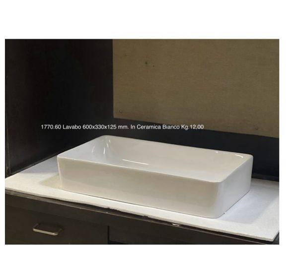 Lavabo In Ceramica 600x330x125  1770.60