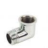 Gomito ottone cromato MF