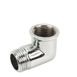 Gomito ottone cromato MF