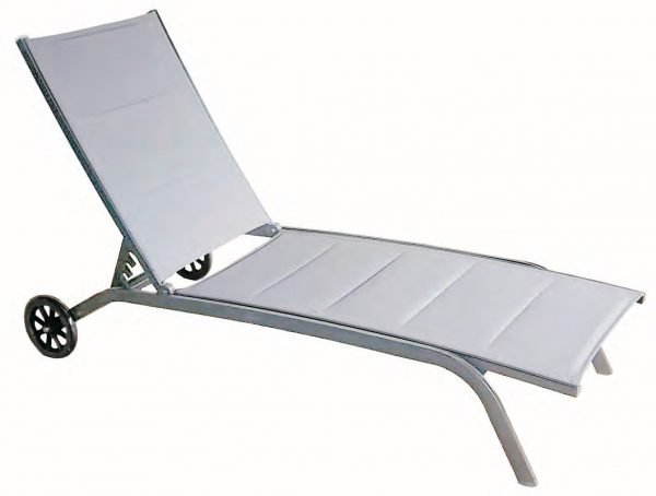 Letto Sole In Alluminio "June" Grigio LA-012