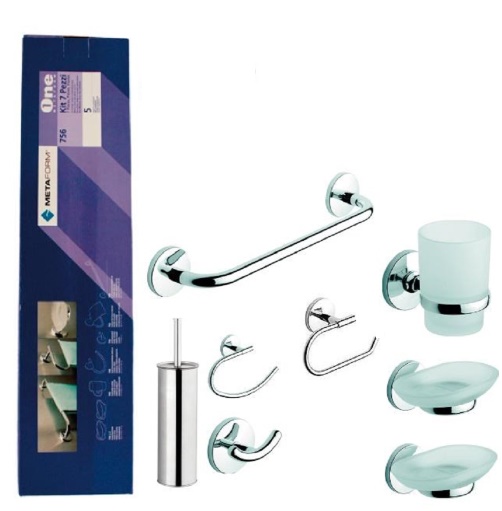 Set Accessori Bagno Metaform Serie Otto/One 101757100