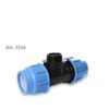 Tees politilene tre lati Maschio centrale Raccordi a compressione Cod. 333A ( Raccordo T politilene )