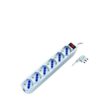 Multiprese 6 Prese C/Interrut.Schuko/Bipasso 90? Bianco 10A  35096-20