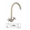 Miscelatore Cucina Roma Con Canna Alta Monoforo A Due Vie Colore Avena  3666