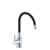 Miscelatore Cucina Con Canna Snodabile Colore Cromo Canna Nera  69410