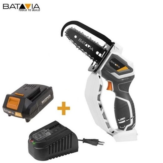 Motosega Compatta Batavia Completo Di Batteria E Copribatteria 7063824