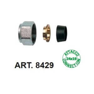 Kit A Compressione Tubo Rame Con Calotta 24-19 D. 16  842916