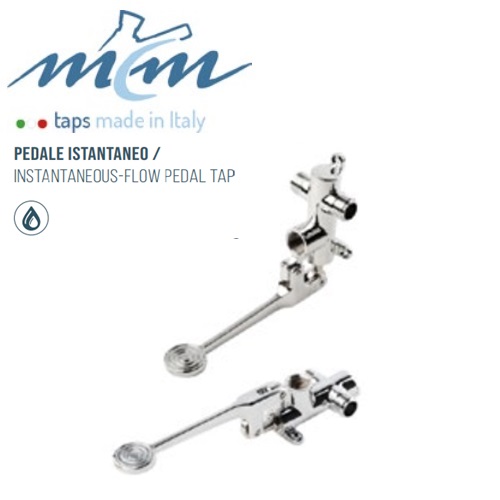 Miscelatore a pedale istantaneo a parete/pavimento Instantaneous pedal wall-mounted/floor-mounted mixer Mitigeur instantan? ? p?dale mural/au plancher. Art. 9011 9011