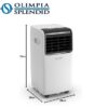 Dolceclima Compact 10 MBB Condizionatore Portatile - 10.000 BTU/h, 2,6 Kw, con Telecomando, Gas Naturale R290, Design Made in Italy, Bianco