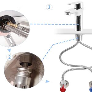 Kit Flessibili Per Miscelatori H10 Uno Universale + Uno Prolungato Cm. 40  DGO-178