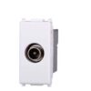 Presa Tv diretta connettore maschio compatibile Vimar Plana colore bianco Ettroit EV2250  EV2250
