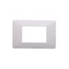 Placca serie Starlight, 3 moduli, plastica, bianca, compatibile con serie Vimar Plana - Ettroit EV83301