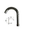 Canna Alta A Tubo  Per Lavabo Da  Mm Da 220X170  Mm Girevole  HY-G2404