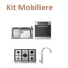 KIT 4 PZ BOMPANI-APELL: LAVELLO CRITERIA COMPLETO DI ACCESSORI + FORNO 8 F PIANO DA 75 G. GHISA+MIX CANNA ALTA ELLECCI  K4BF8P75MEC