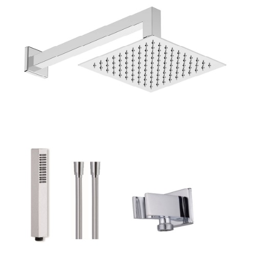 Set doccia quadro 5 pezzi composto
da : braccio doccia BD6057 CM 35+
soffione doccia SD3420E +flessibile in
PVC SILVER CM 150 + presa acqua
DP3073 + doccia TRENDY DC5056 K974577356R