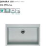 Quadra 130 Standard 790X500 Mm 1 Vasca 96 White  LVQ13096