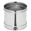 Manicotto Raccordo Di Giunzione Monoparete Per Canna Fumaria In Acciaio Inox Femmina Femmina D. 80  MFFI80