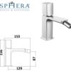 Miscelatore bidet in ottone composto da:
piletta click clack 1" 1/4 con troppo pieno
flessibili 3/8" F
kit di fissaggio  MXBIMC21CCR
