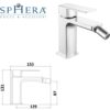 Miscelatore bidet in ottone composto da:
piletta click clack 1" 1/4 in con troppo pieno
flessibili 3/8" F
kit di fissaggio  MXBIMC23CCR
