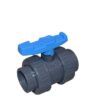 Valvola A Sfera Pvc Bighiera F/F D 1.1/2" - Man.Arancione Tasco  VB2SKHD