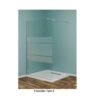 Box doccia Serie "STRASS" Walk - In Vetro fascia Tipo 2 148150