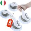 Kit 2 Maniglie di Sicurezza Bagno con Ventosa – Supporto per Anziani e Disabili 0598.00
