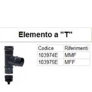 Raccordo A T D. 80 Nero Mmf  103974E