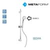 Set Doccia Cromo Ischia Interno doccetta Bianco 105E36100