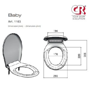 Sedile wc universale per vasi wc per bambini