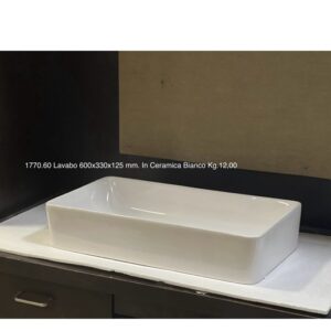Lavabo In Ceramica 600x330x125  1770.60