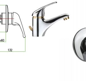 Miscelatore Doccia Incasso Fiore King Cromo  39CR1301