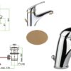 Miscelatore Lavabo Fiore Nexus Cromo Oro  43CRO2510