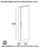 Colonna Bianca 35X140 Bianco Lucido  44675