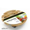 Sottopianta C/Ruote Legno Natur. 30Cm  538108