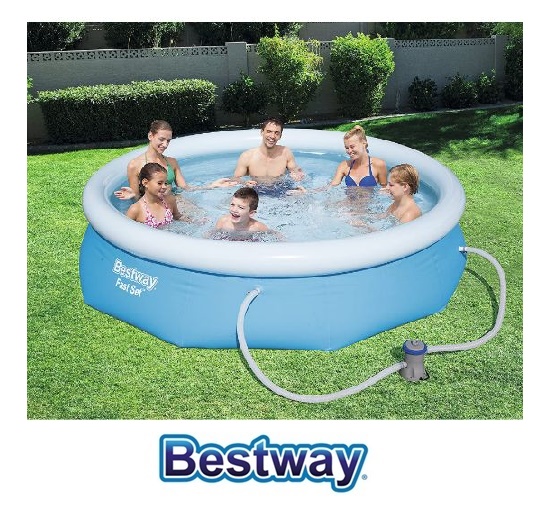 Piscina Fast Set Cm. 366X76, Cap. 5.377 Lt. Con Pompa Filtro 57274