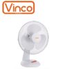 Ventilatore da tavolo Vinco 45W – diametro pale cm. 40 – 3 velocità – oscillazione – colore bianco  70602