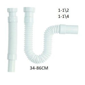 Tubo di Scarico 1-1/2 1-1/4 da 34cm a 86cm  8402807