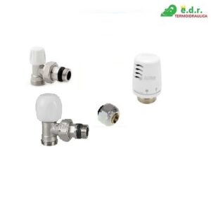 Kit Termostatico 842+942 3/8" + 90 1/2"X12 Rame + 986  842942AC98GHB