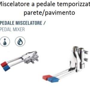 Miscelatore a pedale temporizzato a parete/pavimento Self-closing pedal wall-mounted/floor-mounted mixer Mitigeur temporisé à pédale mural/au plancher. Art. 9010  9010