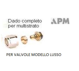 Dado Completo Lusso 1/2X16X2  Per Valvola 200Tadm16  9200TAM16