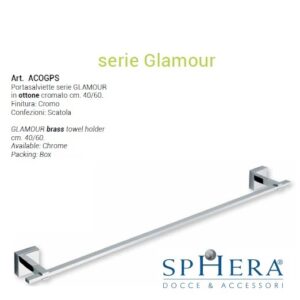 Porta Asciugamano In Ottone Cm. 40  ACOGPS40