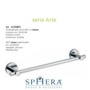 Porta Asciugamano In Ottone Cm. 40  ACOMPS40