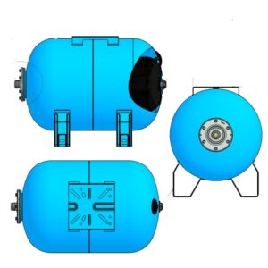 UTOCLAVI A MEMBRANA INTERCAMBIABILE PER ACQUA SANITARIA SERIE AFH LT. 60 ORIZZONTALE CON BASE E PIEDI  AFH-CE60