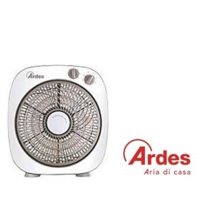 Ventilatore Box Con 6 Pale Da 26 Cm. 3 Velocità. Rotazione Della Griglia A 360°. Timer 60 Minuti  AR5B24