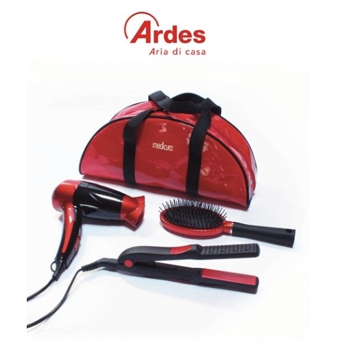 Beauty Set Capelli 3 Prodotti: Asciugacapelli-Piastra-Spazzola ARM350